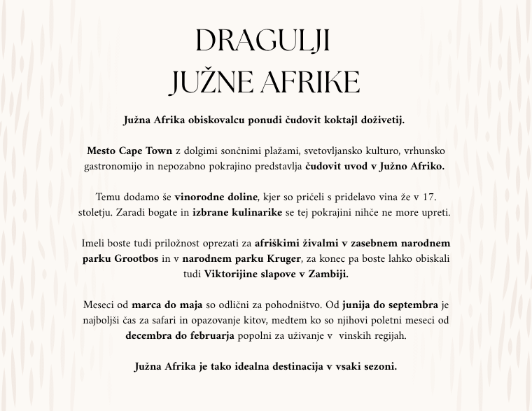 Dragulji Južne Afrike
