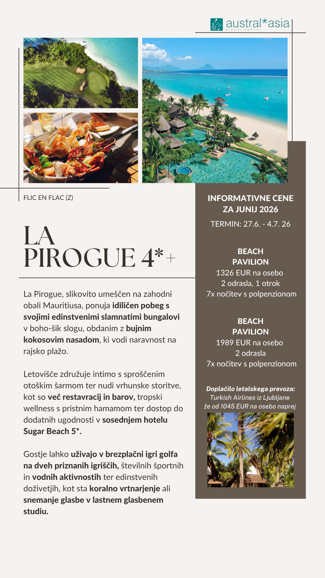 Mauritius počitnice